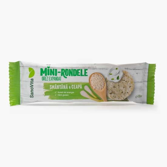 Mini-rondele din orez cu smântână și ceapă 10g 