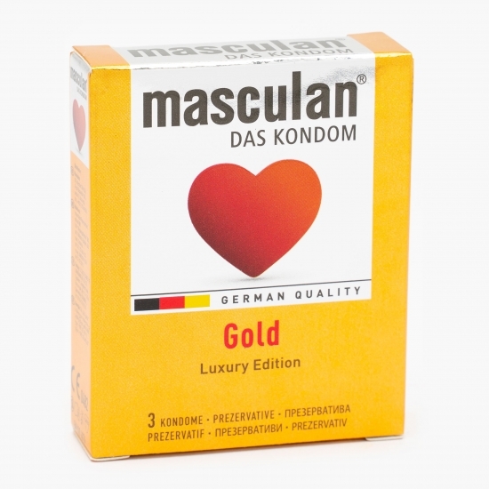 Prezervative Gold, Luxury Edition, 3 buc