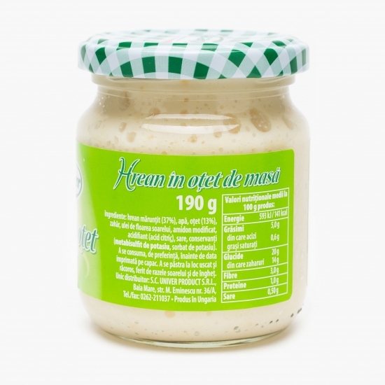 Hrean în oțet de masă 190g