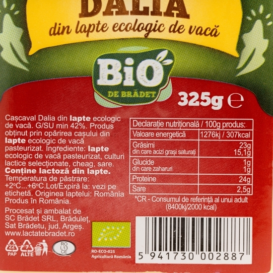 Cașcaval Dalia eco 325g