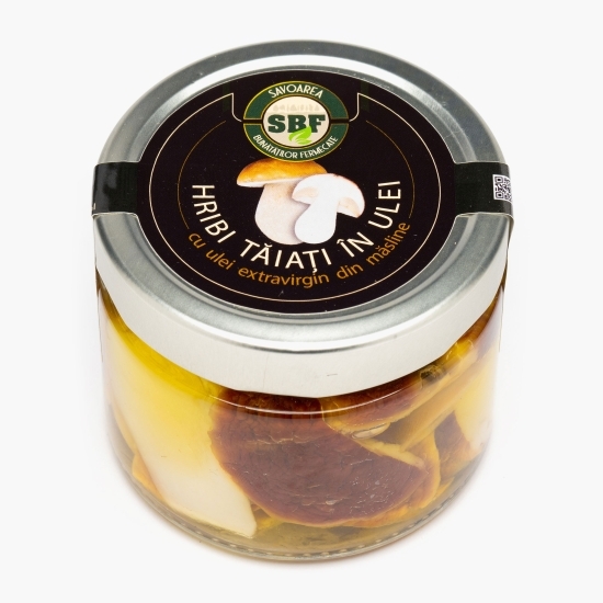 Hribi tăiați în ulei 314ml