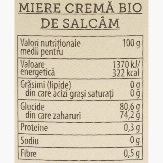 Miere cremă de salcâm eco 420g