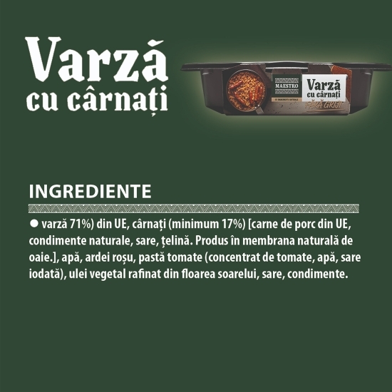 Varză cu cârnați 400g