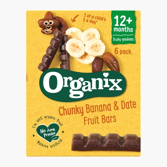 Batoane ecologice din curmale și banane, 12+ luni, 102g