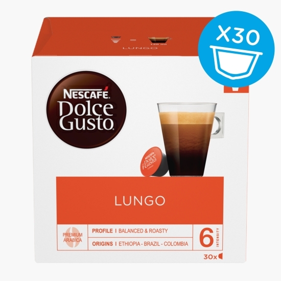 Lungo 30 băuturi 195g, capsule cafea 