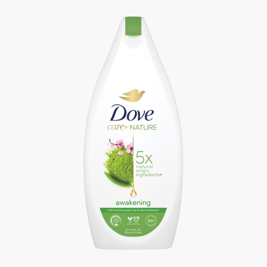 Gel de duș Care by Nature Awakening  cu ceai verde matcha și flori de cireș japonez 400ml