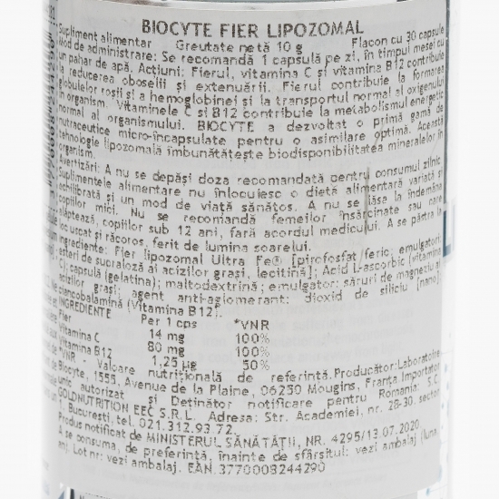 Fier lipozomal 30 capsule