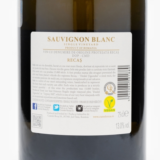 Vin alb sec Sauvignon Blanc, 13%, 0.75l