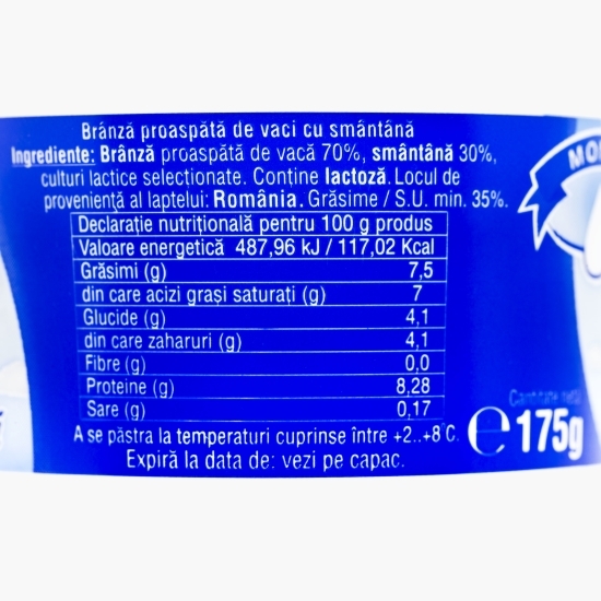 Brânză proaspătă de vaci cu smântână Făgăraș 175g
