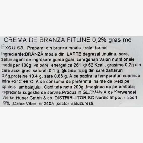Cremă de brânză 0.2% grăsime 200g