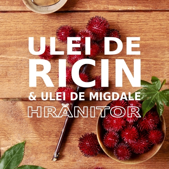 Șampon cu ulei de ricin și migdale pentru păr fragil cu tendință de cădere 400ml