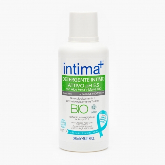 Săpun lichid intim aloe vera și nalbă, bio 0.5l