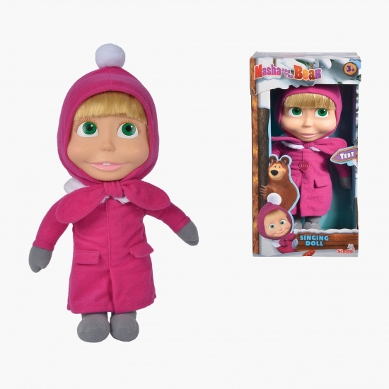 Păpușă Masha and the Bear, Masha cântă, 30 cm 1+ ani