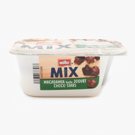 Iaurt Mix macadamia și steluțe cu ciocolată 130g