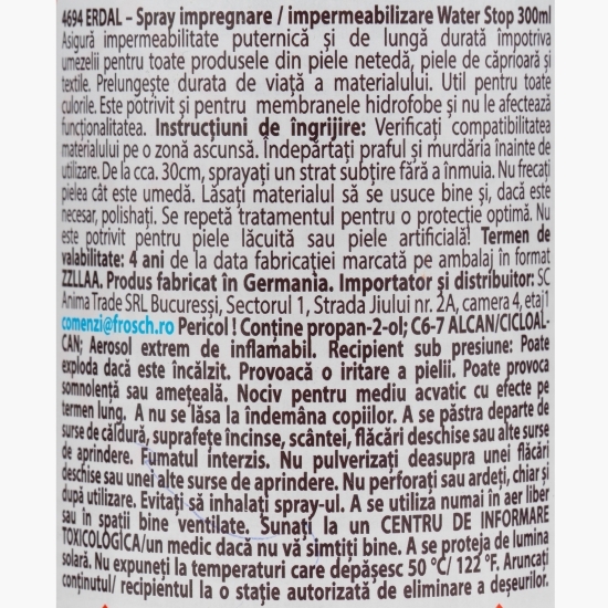 Spray impregnare impermeabilizare Water Stop 0.3l