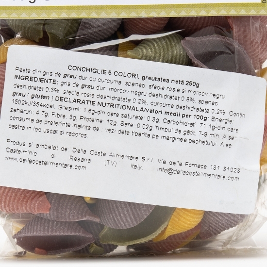 Paste Conchiglie 5 colori 250g