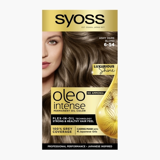 Vopsea de păr permanentă fără amoniac Oleo Intense, 6-54 blond închis, 115 ml