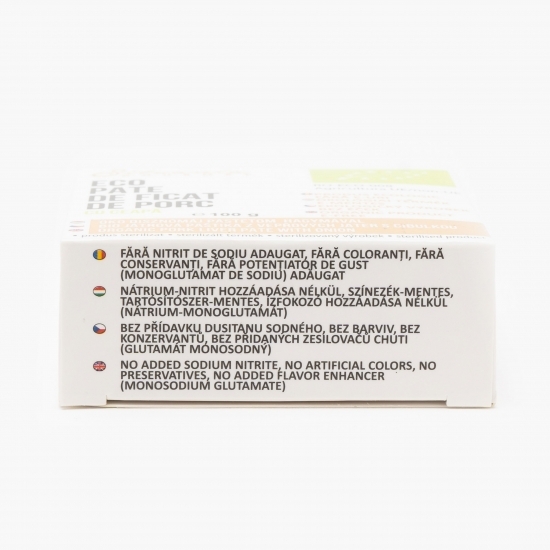 Pate de ficat de porc cu ceapă eco 100g