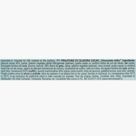 Prajitură cu bezea Chocomelo magic 200g