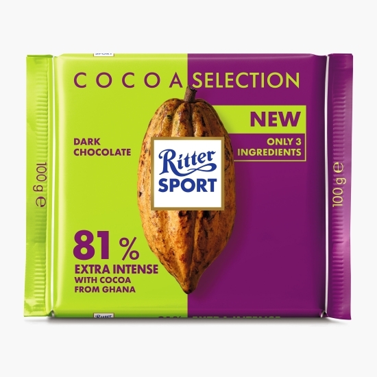 Ciocolată neagră 81% cacao, 100g