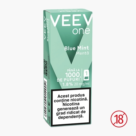 Capsulă pentru țigară electronică Blue Mint 1.8%, 20mg/ml nicotină, 1000 puffs