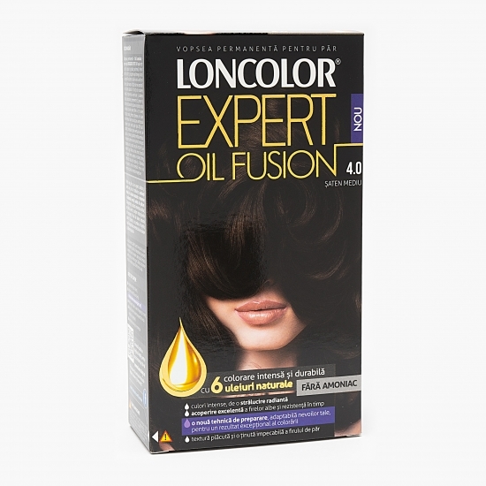 Vopsea permanentă pentru păr Expert Oil Fusion 4.0 Șaten mediu 100ml
