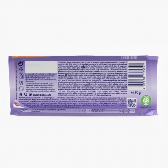 Ciocolată cu cremă cu migdale caramelizate 90g