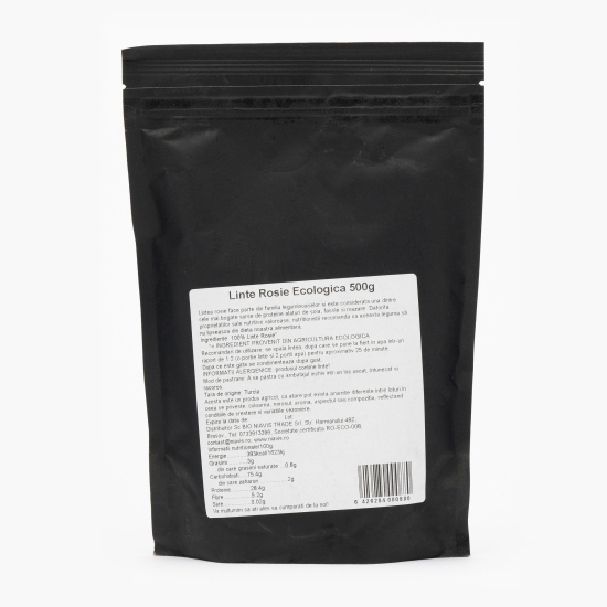 Linte roșie ecologică 500g