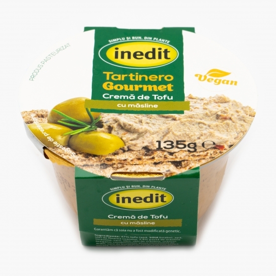 Cremă de tofu cu măsline Tartinero Gourmet 135g
