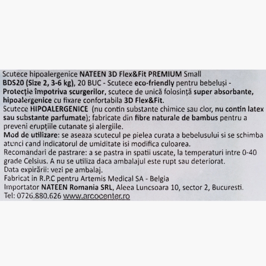 Scutece eco-friendly Premium Line Nr. 2, 3-6kg, 20 buc