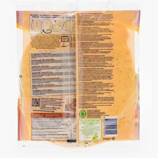 Lipii din făină de grâu cu semințe de in Wraps, 4 buc 245g
