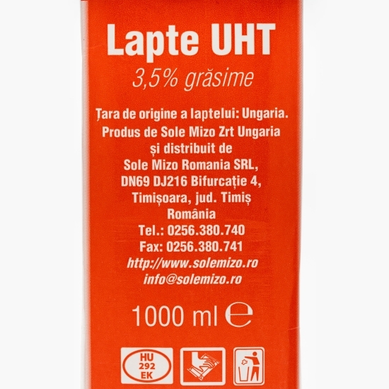 Lapte UHT 3.5% grăsime 1l