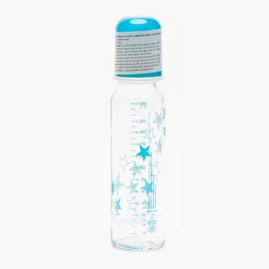 Biberon sticlă 0-24 luni, 240ml