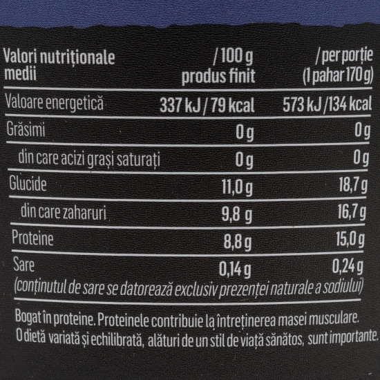 Iaurt Protein + cu fructe de pădure, 0% grăsimi, 170g