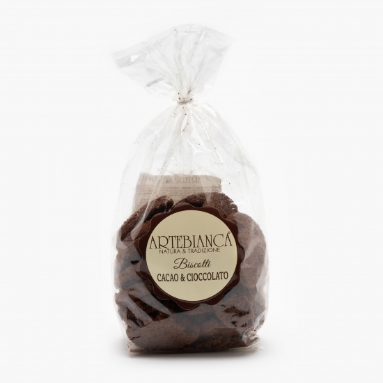 Biscuiți cu cacao și ciocolată 300g