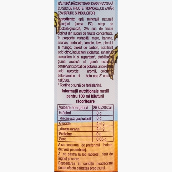 Băutură carbogazoasă fructe tropicale Tropicool Exotic, 2l