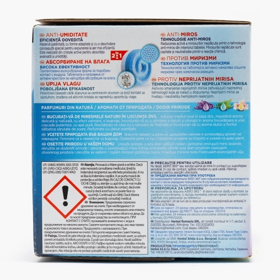 Tablete rezervă aparat absorbant de umiditate Aero 360° Scents Mix, 3 buc x 450g