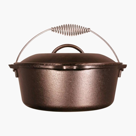 Ceaun din fontă cu capac - cuptor olandez Lodge 25.4cm, 4.7l, L-8DO3