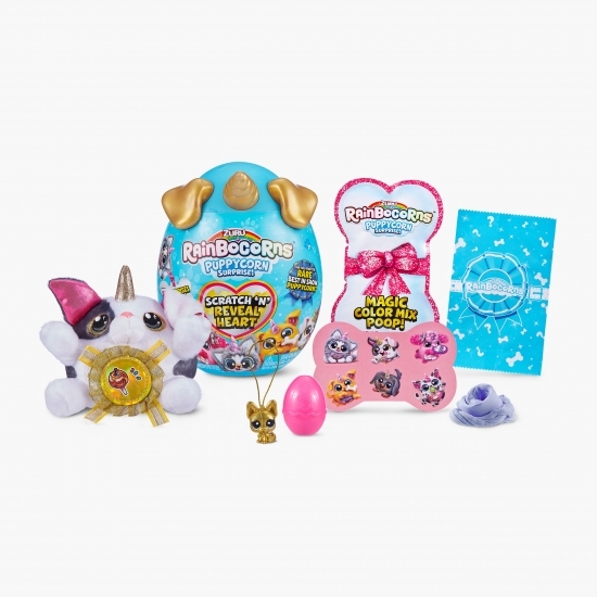 Jucărie Unicornul curcubeu surpriză cățel  3+ ani