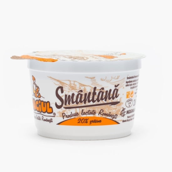 Smântână  20% grăsime, 200g