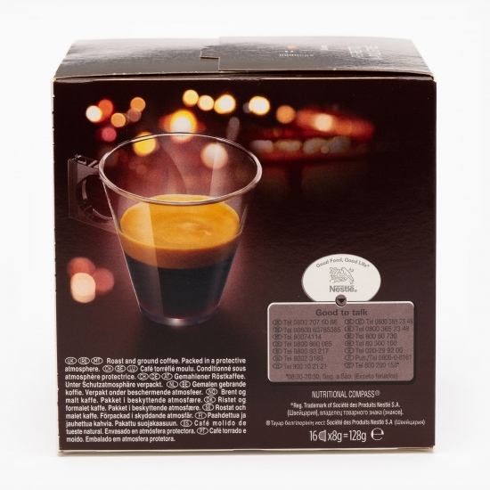 Ristretto Napoli Style 16 băuturi 128g, capsule cafea