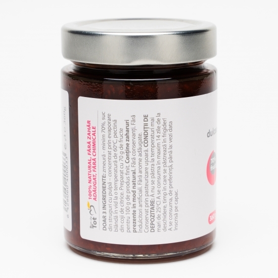 Dulceață de zmeură fără zahăr adăugat 360g
