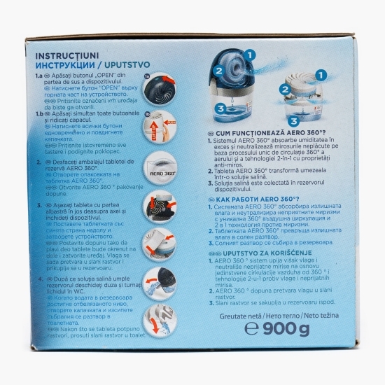 Tablete rezervă aparat absorbant de umiditate Aero 360° Neutral, 2 buc x 450g