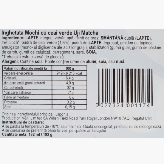 Înghețată mochi cu matcha Uji 192g