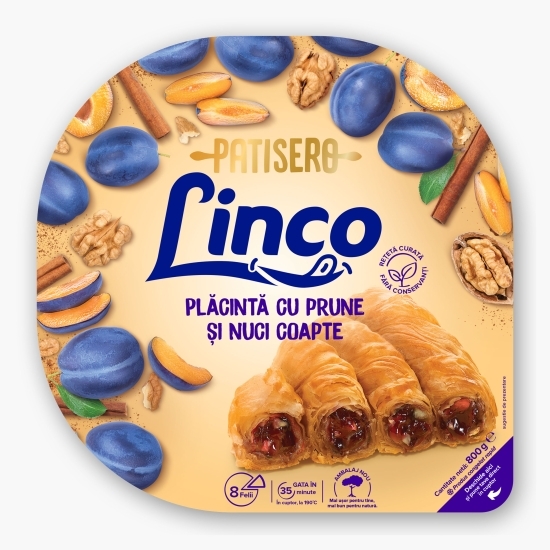 Plăcintă cu prune și nuci coapte 800g