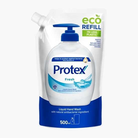 Rezervă săpun lichid antibacterian Fresh 0.5l