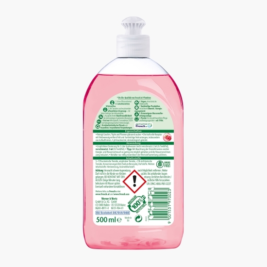 Detergent de vase ecologic cu parfum de zmeură 0.5l