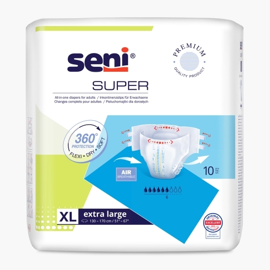 Scutece adulți Super XL 10 buc