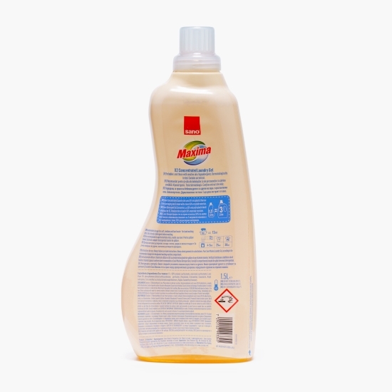 Detergent de rufe lichid gel concentrat Maxima Baby Oat, 60 spălări, 1.5l