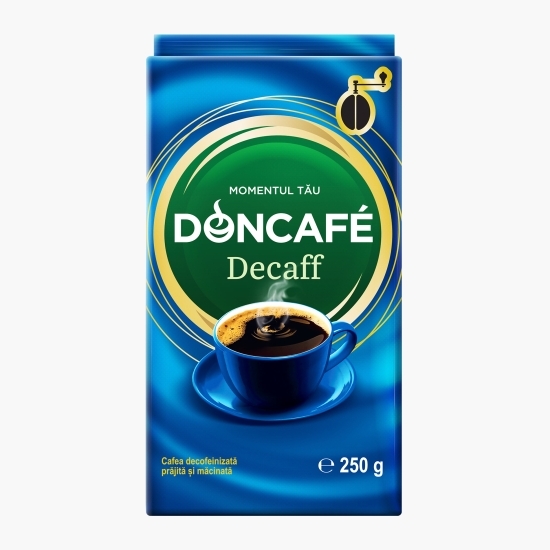 Decaff 250g, cafea decofeinizată prăjită și măcinată